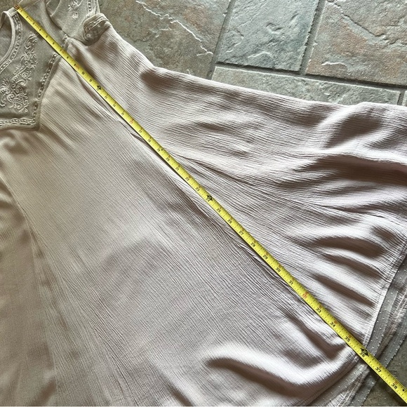 ⭐️BOGO FREE⭐️ MAURICE’S Sheer Top Trapeze Dress with Mesh Yoke Medium - Picture 9 of 12